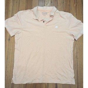 BANANA REPUBLIC STANDARD FIT PINK SALMON DRESS CASUAL POLO MEN'S SZ LARGE